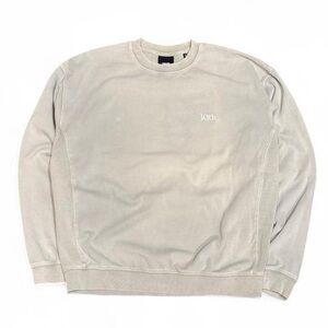 Kith Classic Logo Sage Green Boxy Cropped Crewneck Sweatshirt